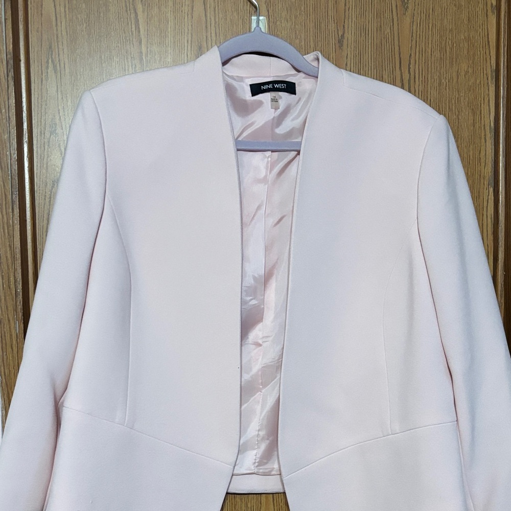 Nine West Light Pink Women's Suit Jacket
